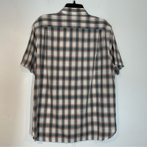 Vince Shadow Classic Fit Plaid Short Sleeve Shirt in Off White/Palisades… - Picture 4 of 10